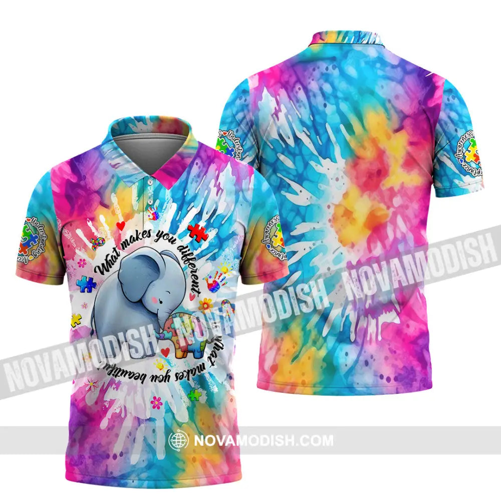 Unisex Shirt - Autism What Make You Different 3D Shirt Polo Shirt / S T-shirt