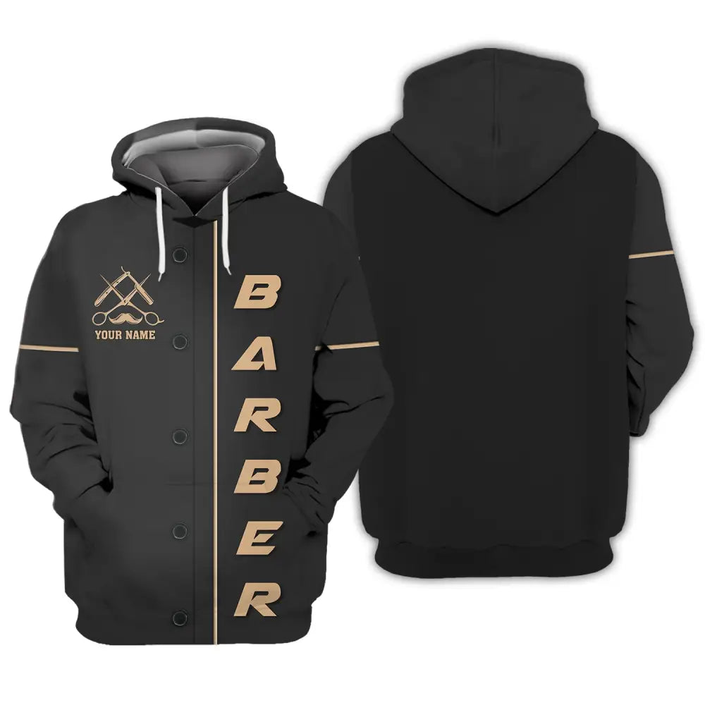 Unisex Shirt Barber For Hairstylists Hoodie / S T-Shirt