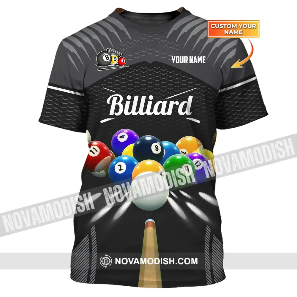 Unisex Shirt Billiards Custom T-Shirt Polo For Lovers T-Shirt / S