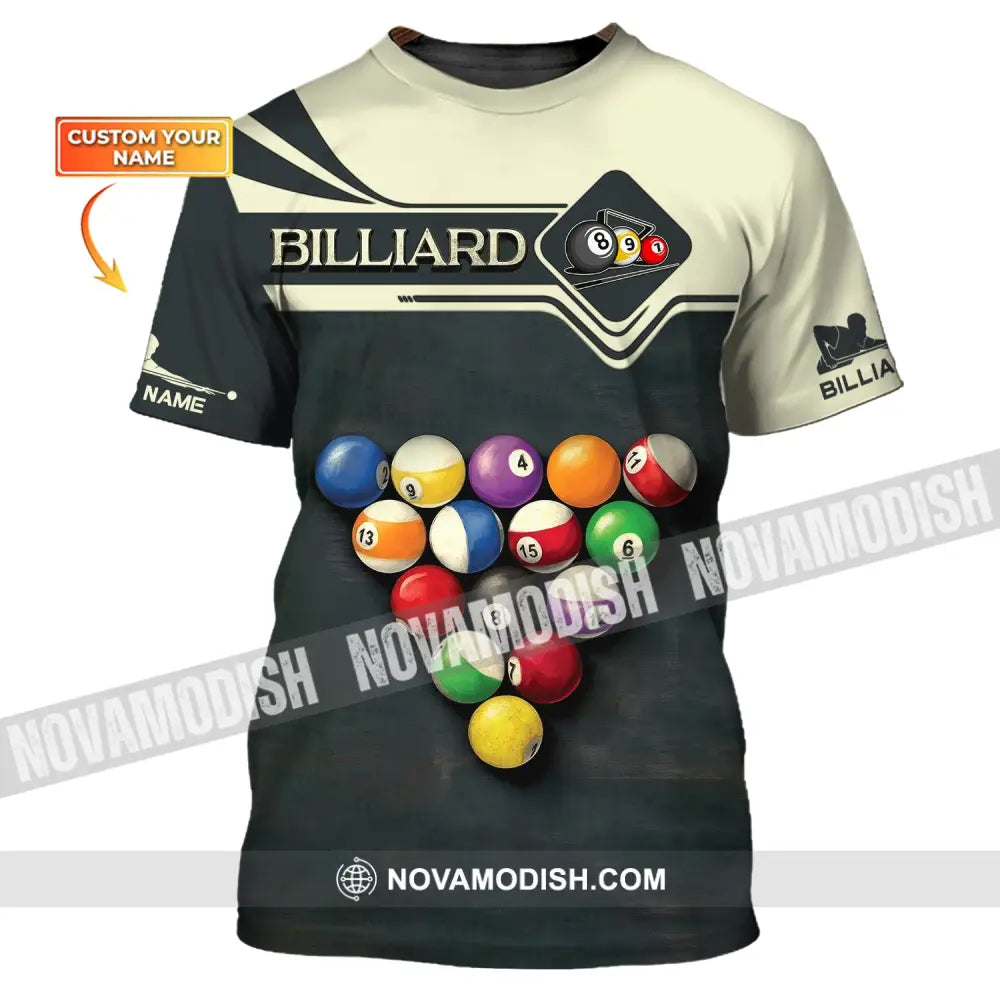 Unisex Shirt Billiards T-Shirt Billiard Triangle Polo For Lovers / S