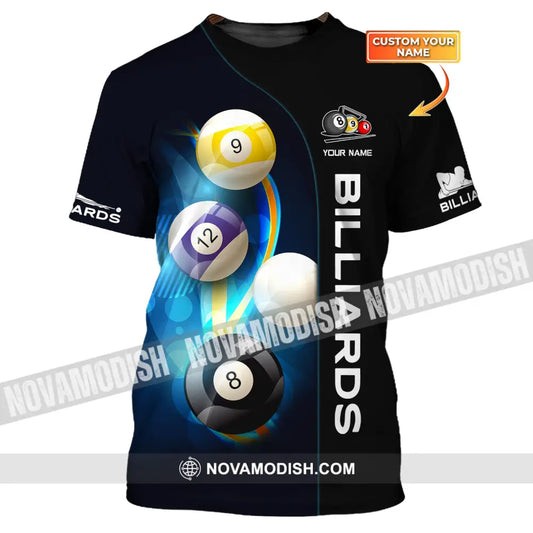 Unisex Shirt Billiards T-Shirt Pool Polo For Lovers / S