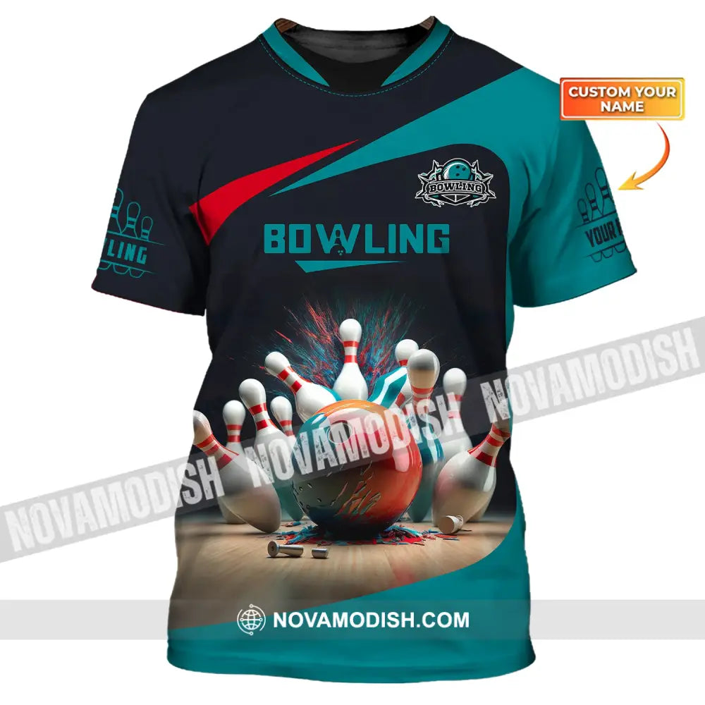 Unisex Shirt Bowling T-Shirt Custom Name For Lovers