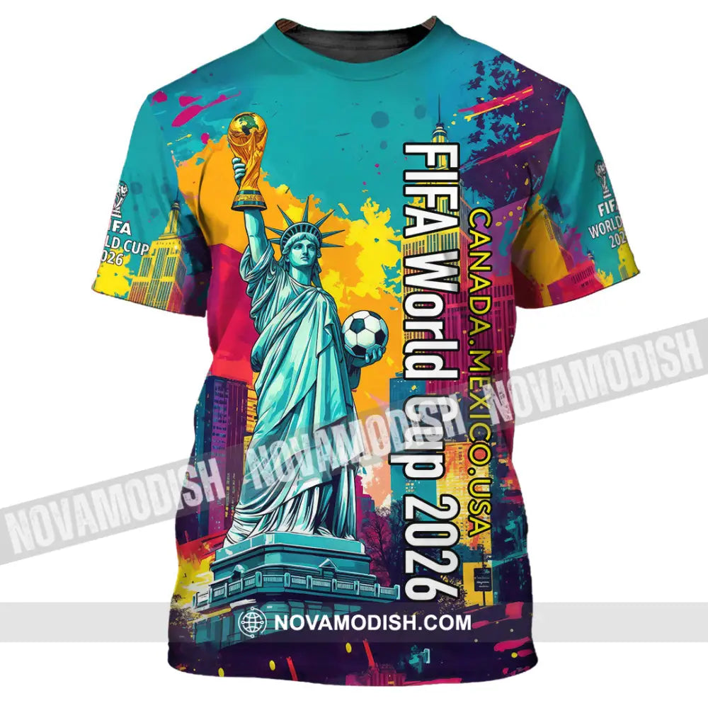 Unisex Shirt - Canada - Mexico - USA Fifa World Cup 2026 3D Shirt T-shirt