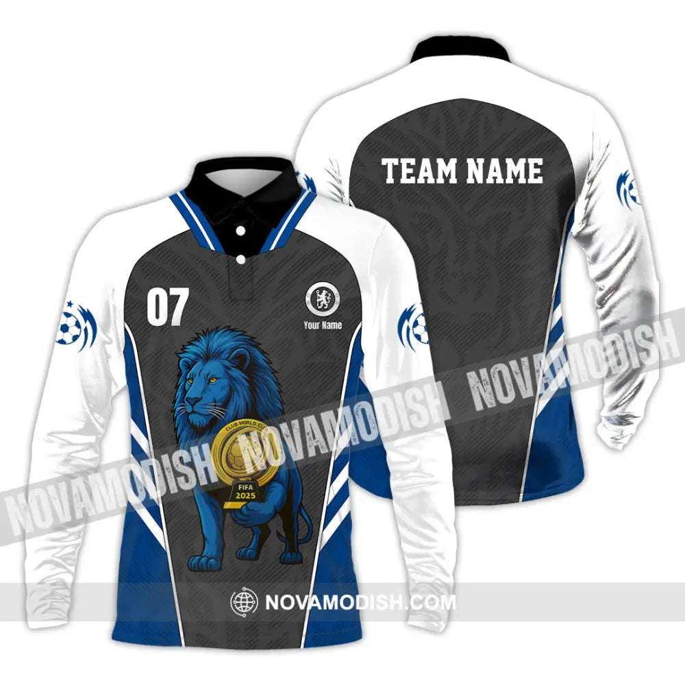 Unisex Shirt - Chelsea Custom Fifa Club World Cup Shirt Long Sleeve Polo / S T-shirt