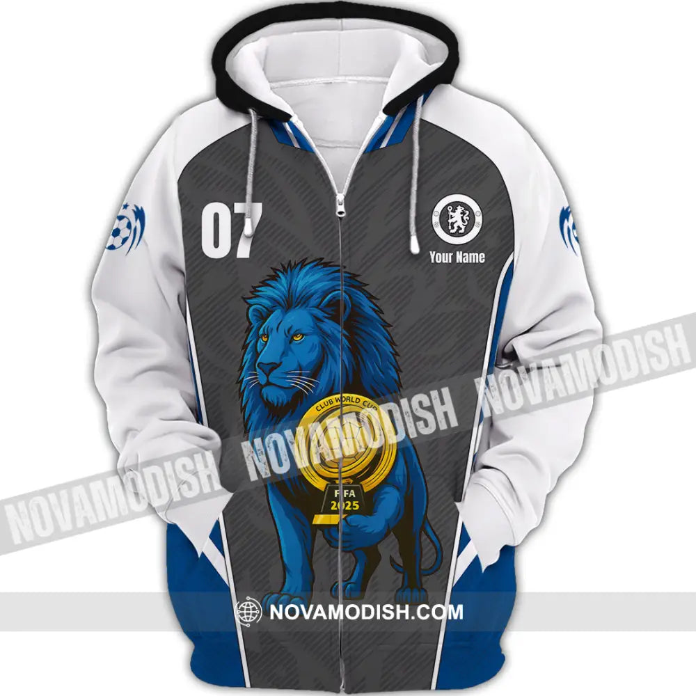 Unisex Shirt - Chelsea Custom Fifa Club World Cup Shirt Zipper Hoodie / S T-shirt