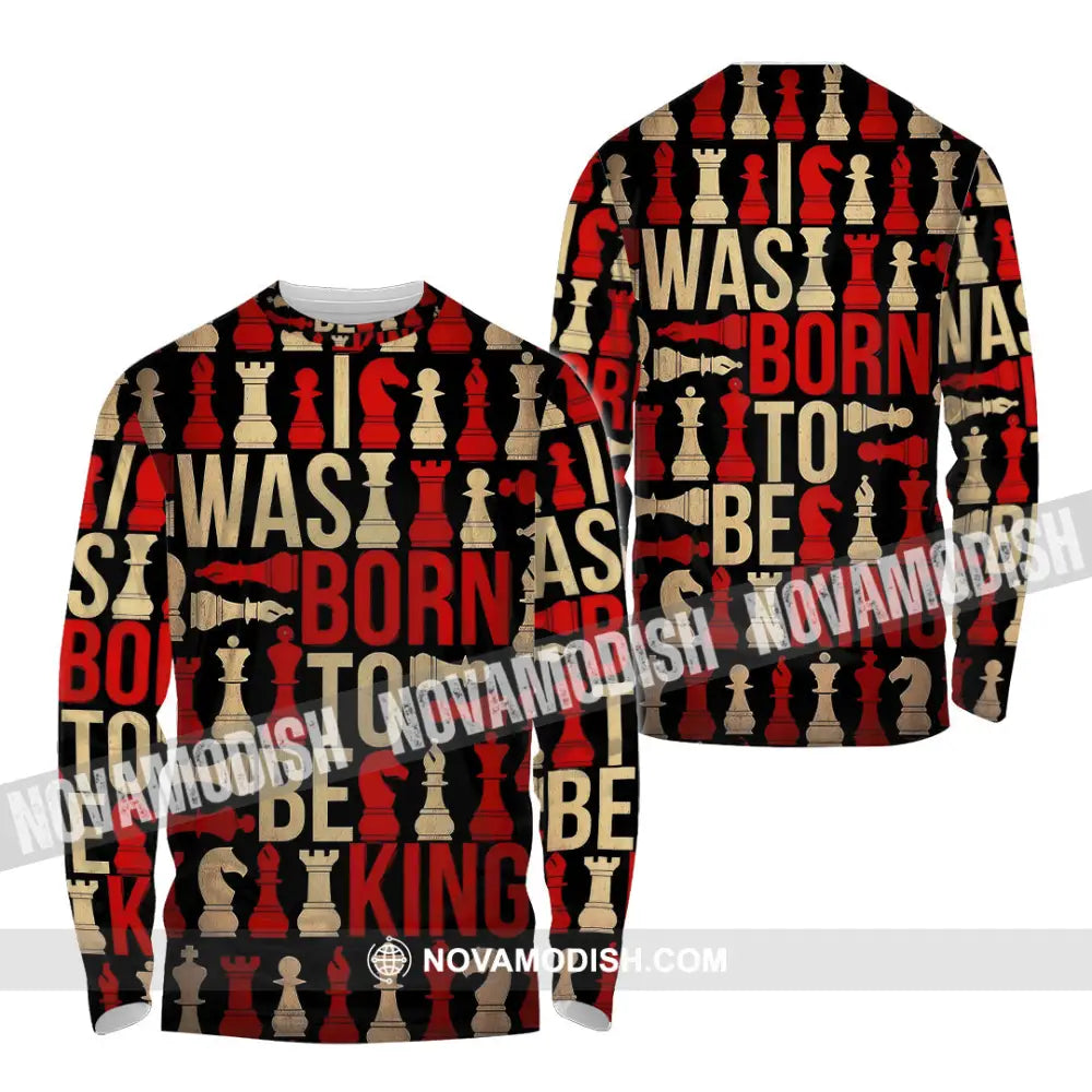 Unisex Shirt - Chess 3D Shirt Long Sleeve Shirt / S T-shirt