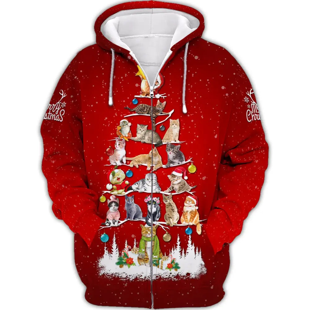 Unisex Shirt Christmas T-Shirt Hoodie For Zipper / S