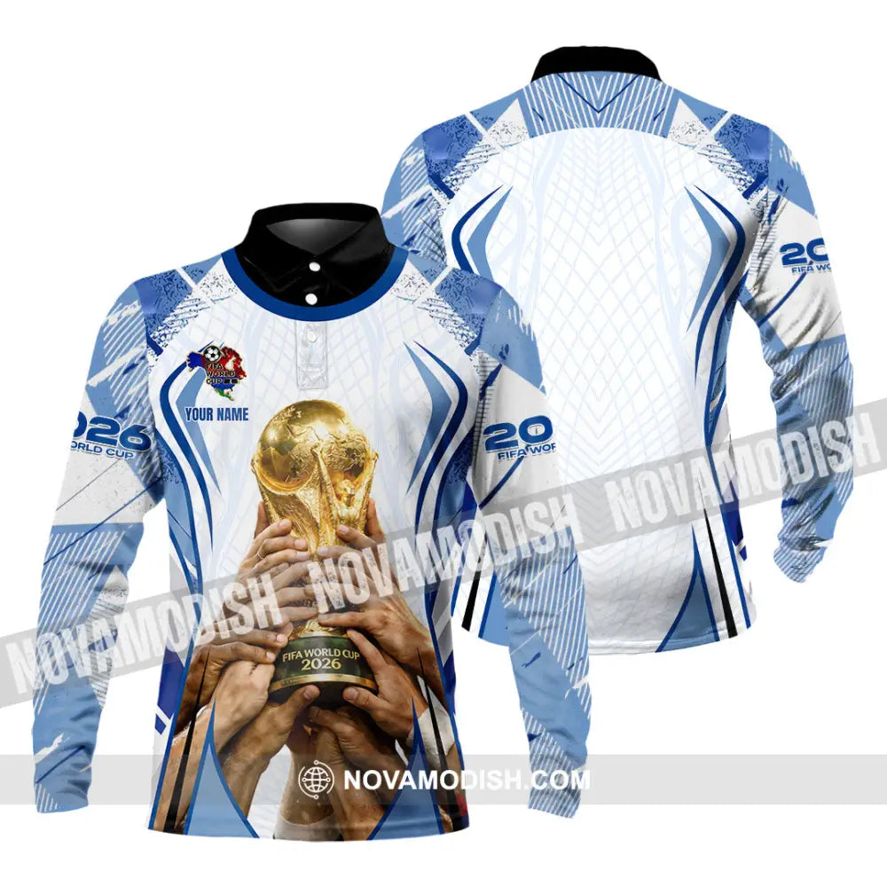 Unisex Shirt - Custom 2026 World Cup 3D Shirt Long Sleeve Polo / S T-shirt