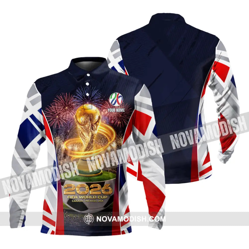 Unisex Shirt - Custom 2026 World Cup 3D Shirt Long Sleeve Polo / S T-shirt