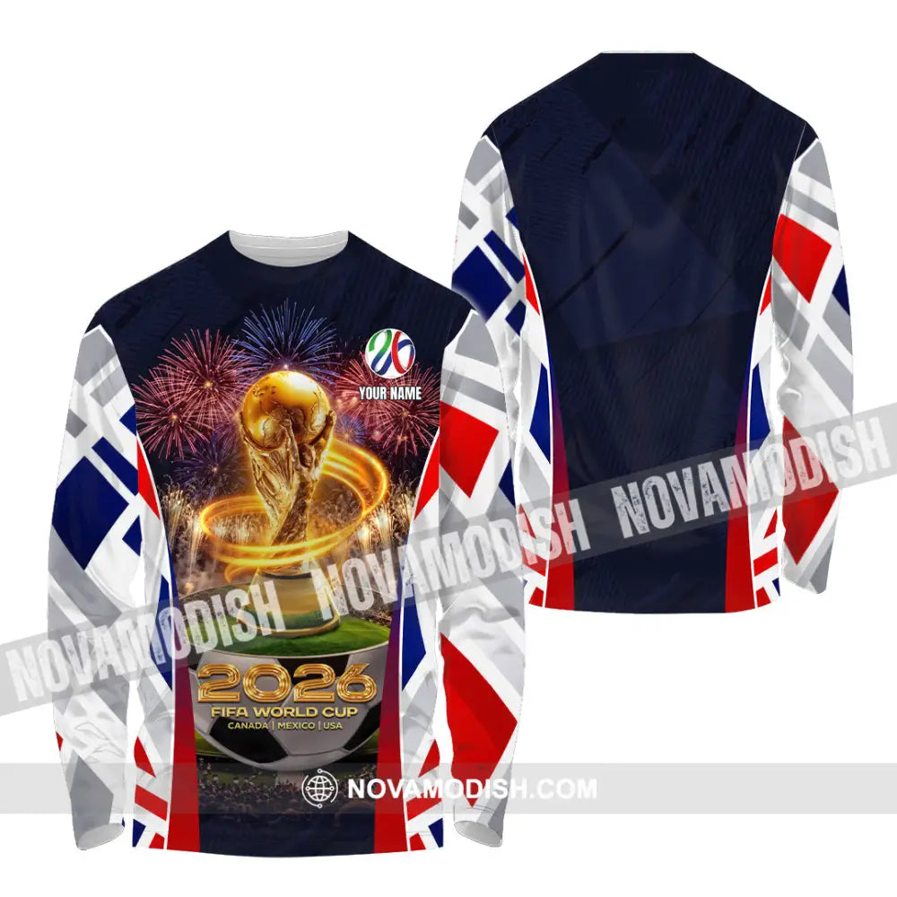 Unisex Shirt - Custom 2026 World Cup 3D Shirt Long Sleeve Shirt / S T-shirt