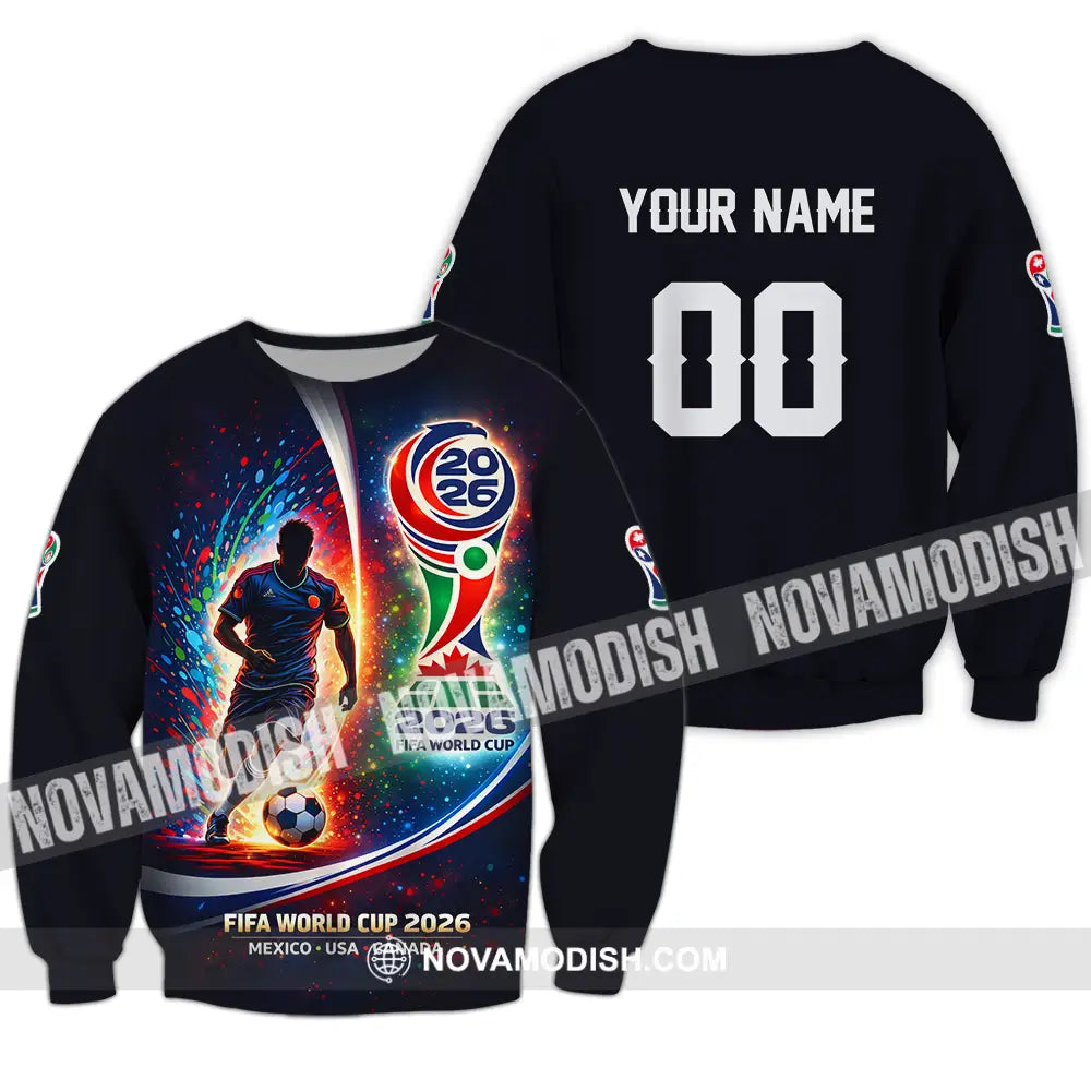 Unisex Shirt - Custom 2026 World Cup 3D Shirt Long Sleeve / S T-shirt