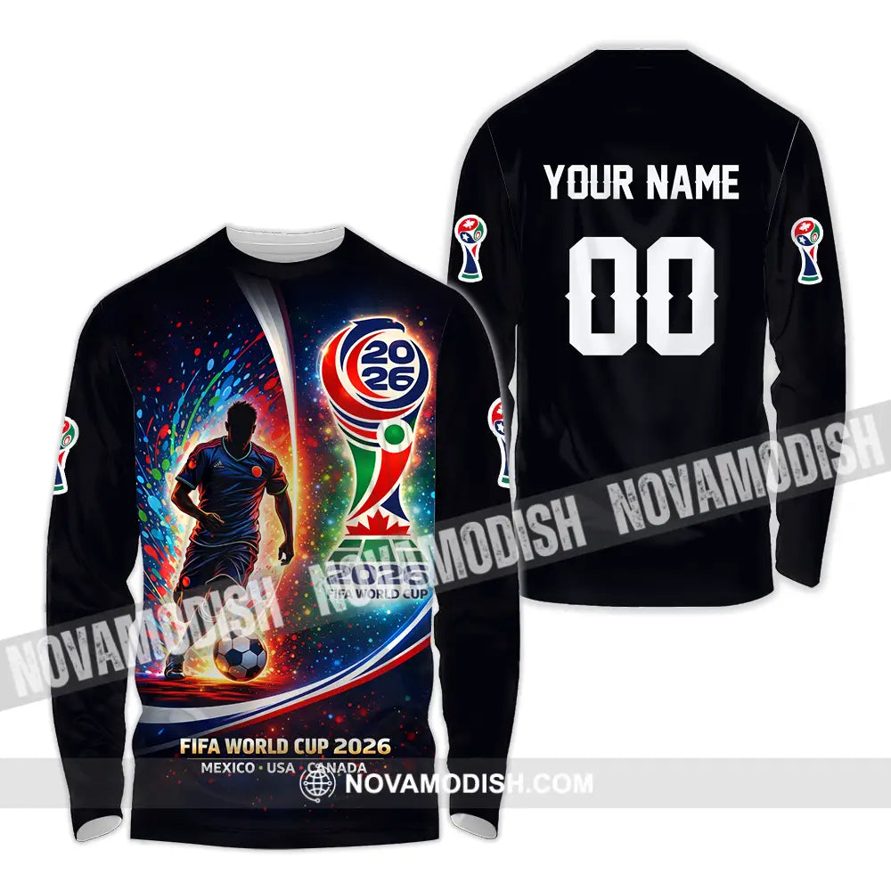 Unisex Shirt - Custom 2026 World Cup 3D Shirt Long Sleeve Shirt / S T-shirt