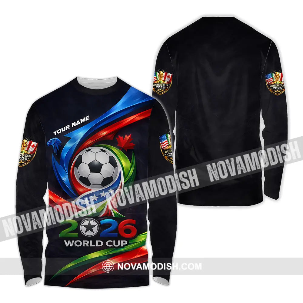 Unisex Shirt - Custom 2026 World Cup 3D Shirt Long Sleeve Shirt / S T-shirt