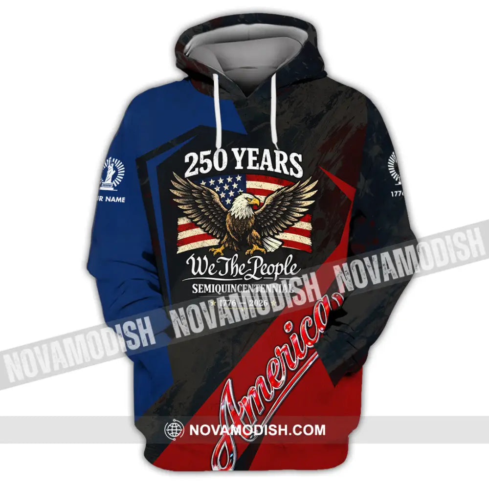 Unisex Shirt - Custom 250 Years America 3D Shirt Hoodie / S T-shirt