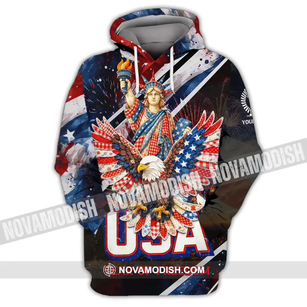 Unisex Shirt - Custom 250 Years Of United State Of America 3D Shirt Hoodie / S T-shirt