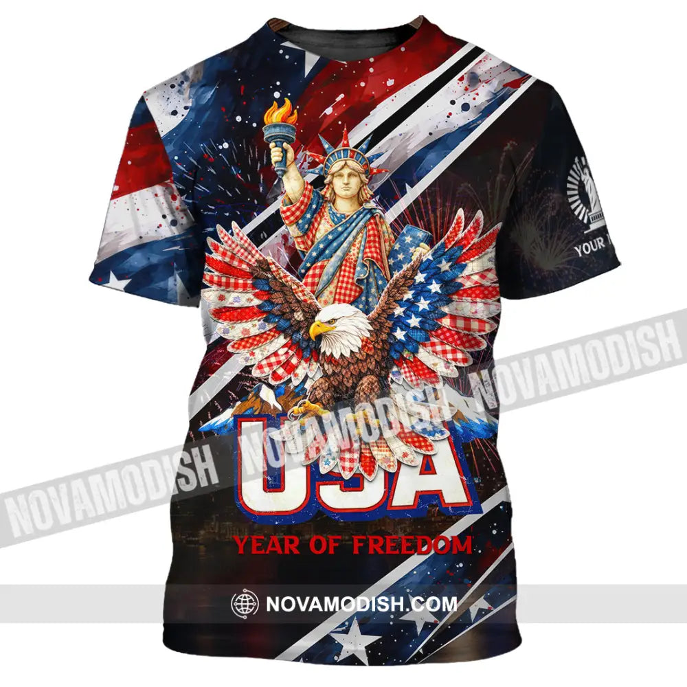 Unisex Shirt - Custom 250 Years Of United State Of America 3D Shirt T-Shirt / S T-shirt