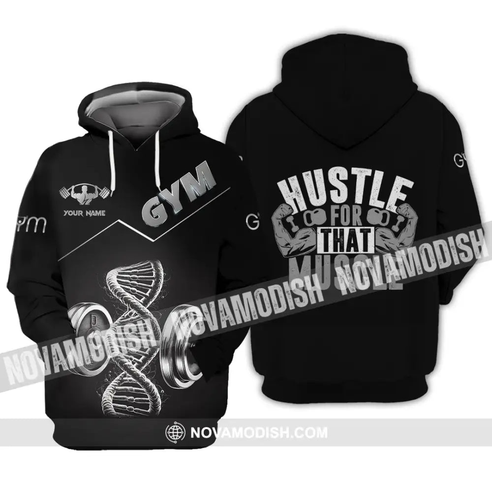 Unisex Shirt - Custom ADN Gym Lover Shirt Hoodie / S T-shirt