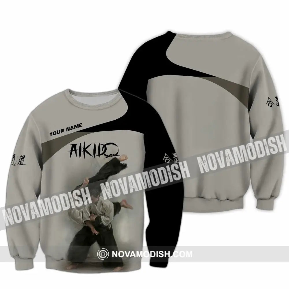 Unisex Shirt - Custom Aikido 3D Shirt Long Sleeve / S T-shirt
