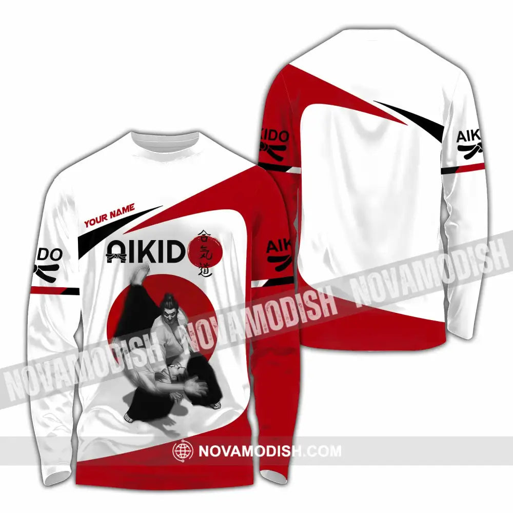 Unisex Shirt - Custom Aikido 3D Shirt Long Sleeve Shirt / S T-shirt