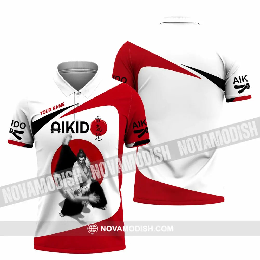Unisex Shirt - Custom Aikido 3D Shirt Polo Shirt / S T-shirt