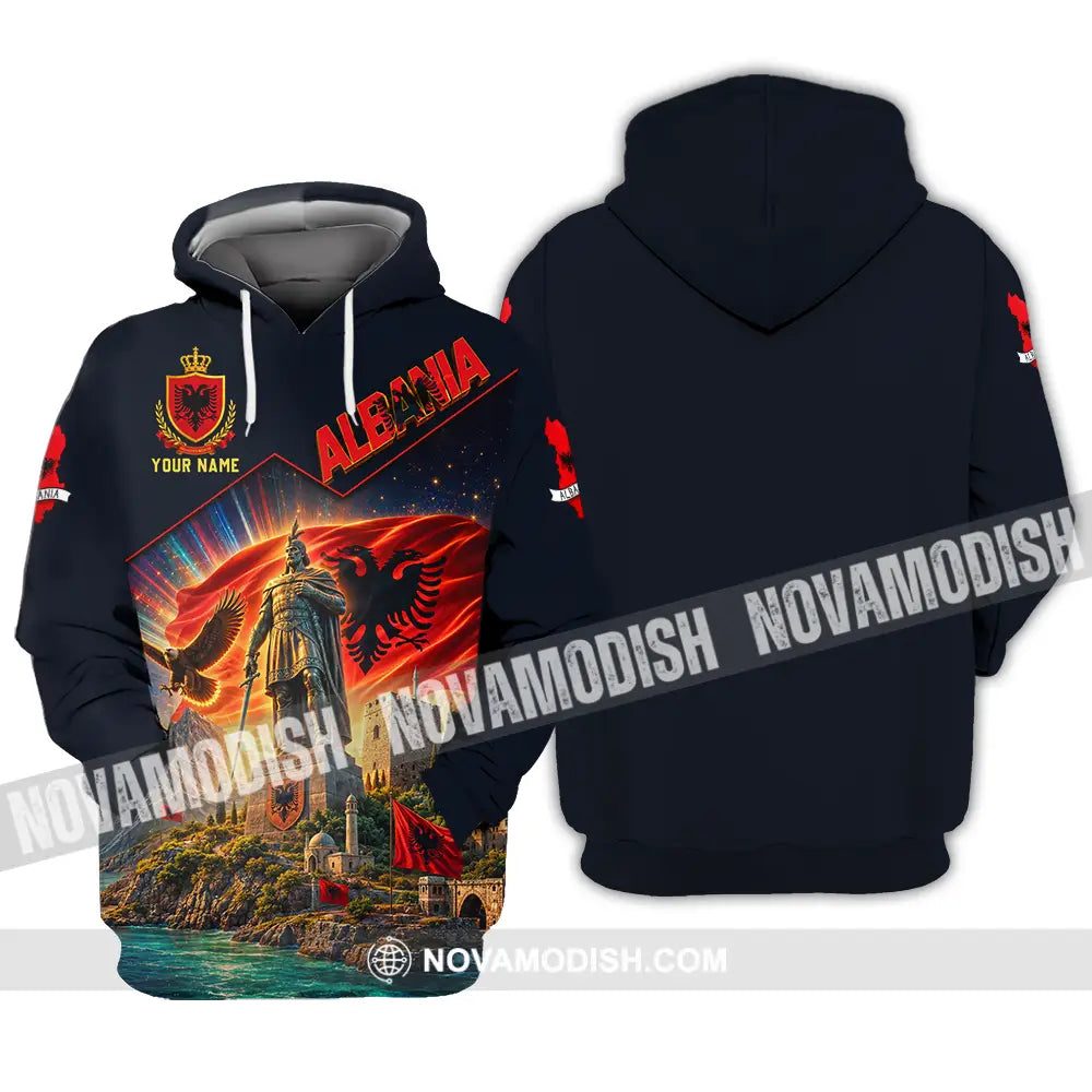 Unisex Shirt - Custom Albania Shirt - Hoodie / S - T-shirt