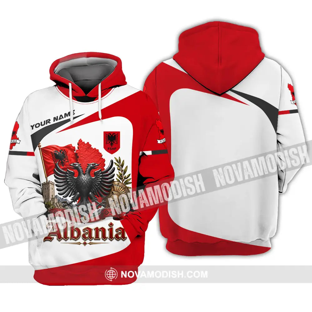 Unisex Shirt - Custom Albania Shirt - Hoodie / S - T-shirt