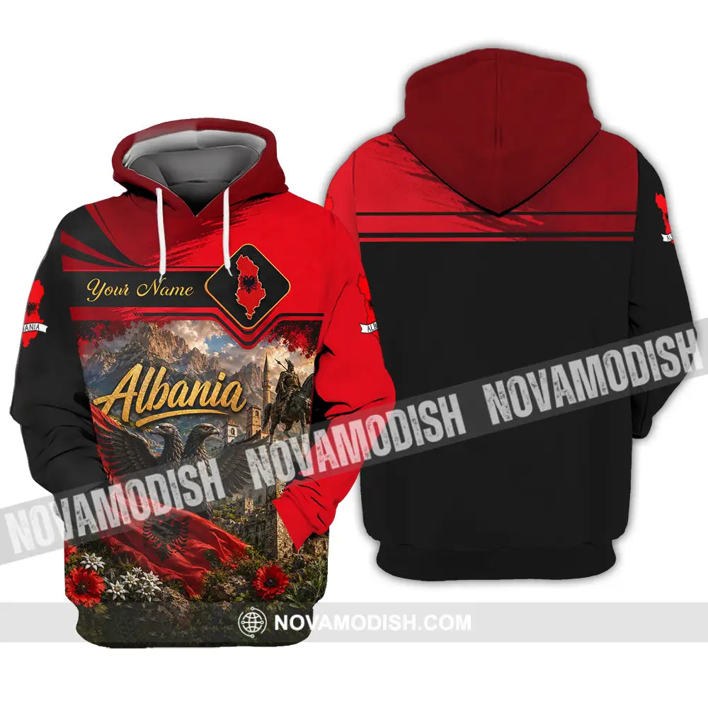 Unisex Shirt - Custom Albania Shirt - Hoodie / S - T-shirt