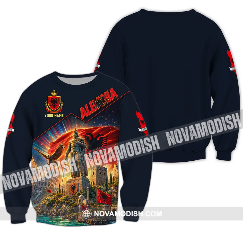 Unisex Shirt - Custom Albania Shirt - Long Sleeve / S - T-shirt