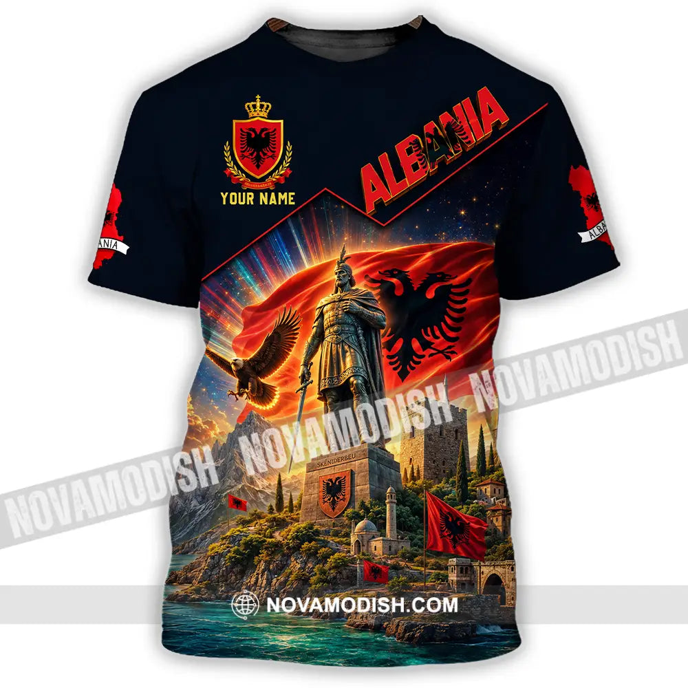 Unisex Shirt - Custom Albania Shirt - T-Shirt / S - T-shirt