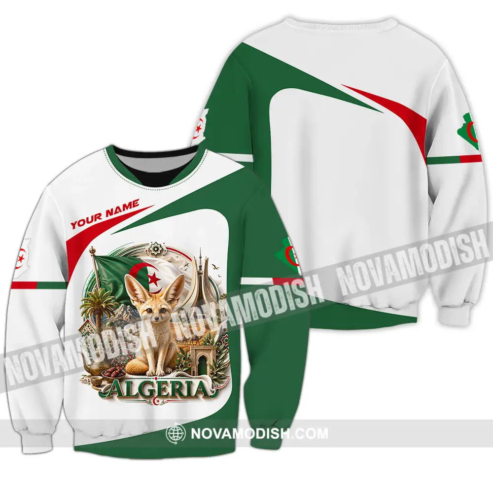 Unisex Shirt - Custom Algeria Shirt - Long Sleeve / S - T-shirt