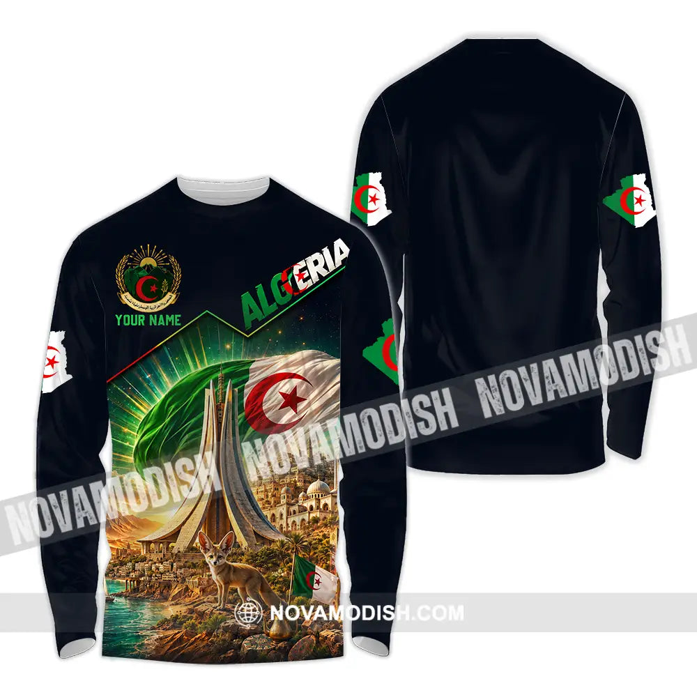 Unisex Shirt - Custom Algeria Shirt - Long Sleeve Shirt / S - T-shirt