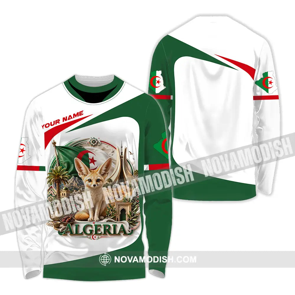 Unisex Shirt - Custom Algeria Shirt - Long Sleeve Shirt / S - T-shirt