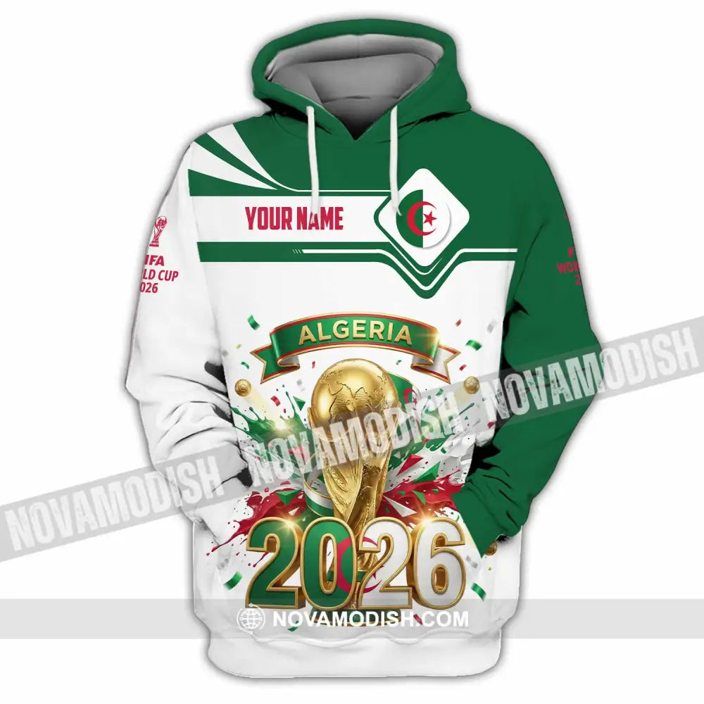 Unisex Shirt - Custom Algeria World Cup 2026 3D Shirt - Hoodie / S - T-shirt