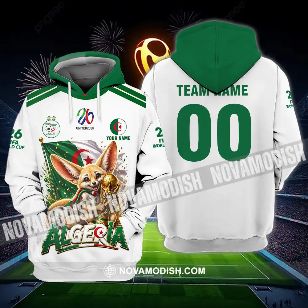 Unisex Shirt - Custom Algeria World Cup 2026 3D Shirt - Hoodie / S - T-shirt