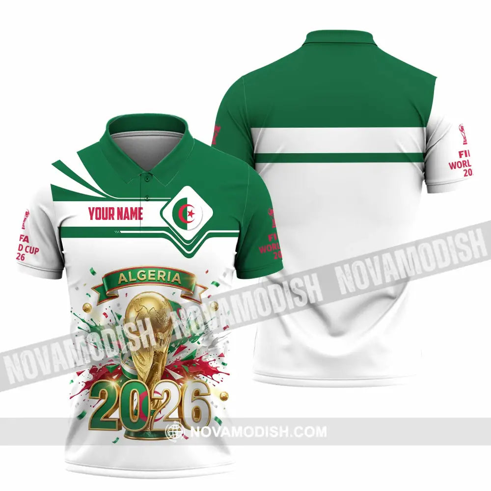 Unisex Shirt - Custom Algeria World Cup 2026 3D Shirt - Polo Shirt / S - T-shirt