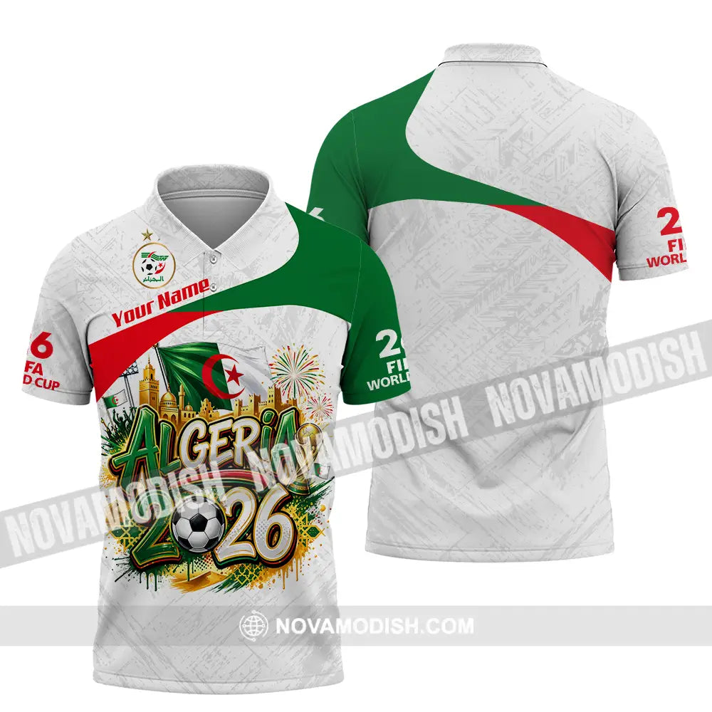 Unisex Shirt - Custom Algeria World Cup 2026 3D Shirt - Polo Shirt / S - T-shirt