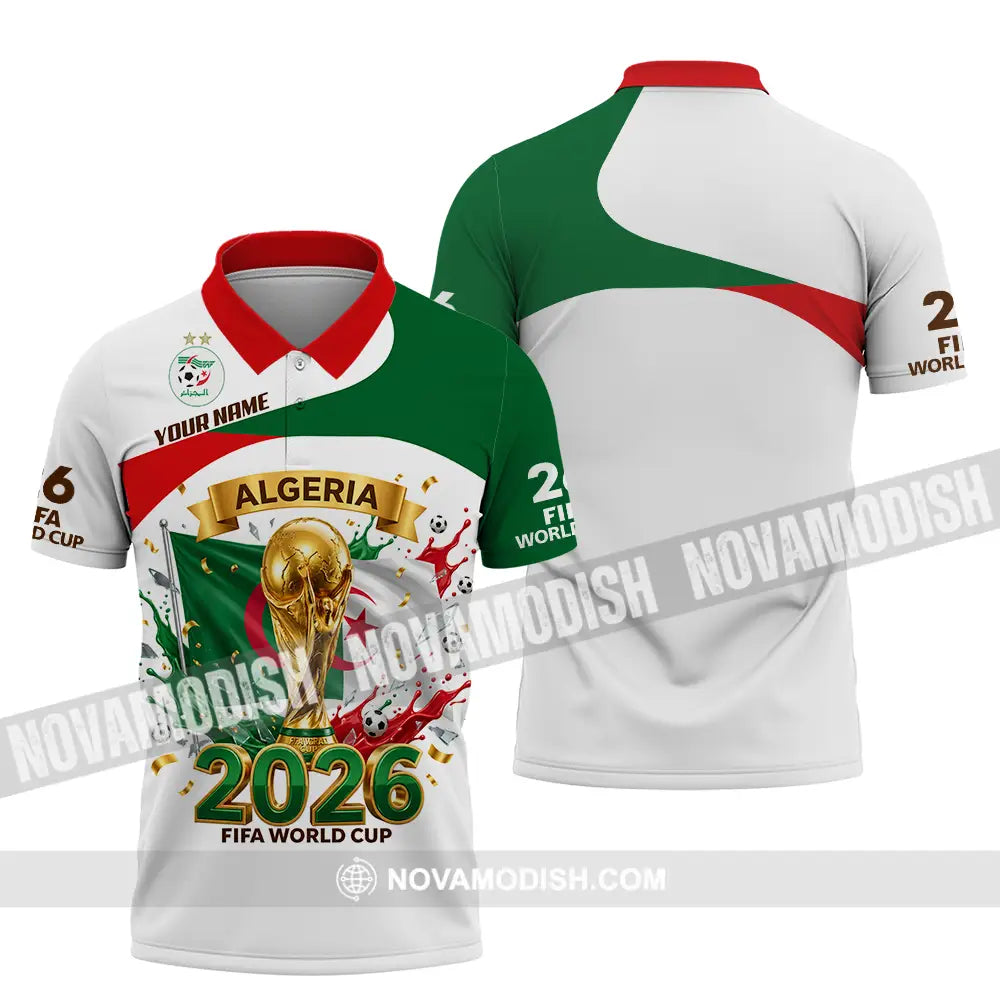 Unisex Shirt - Custom Algeria World Cup 2026 3D Shirt - Polo Shirt / S - T-shirt