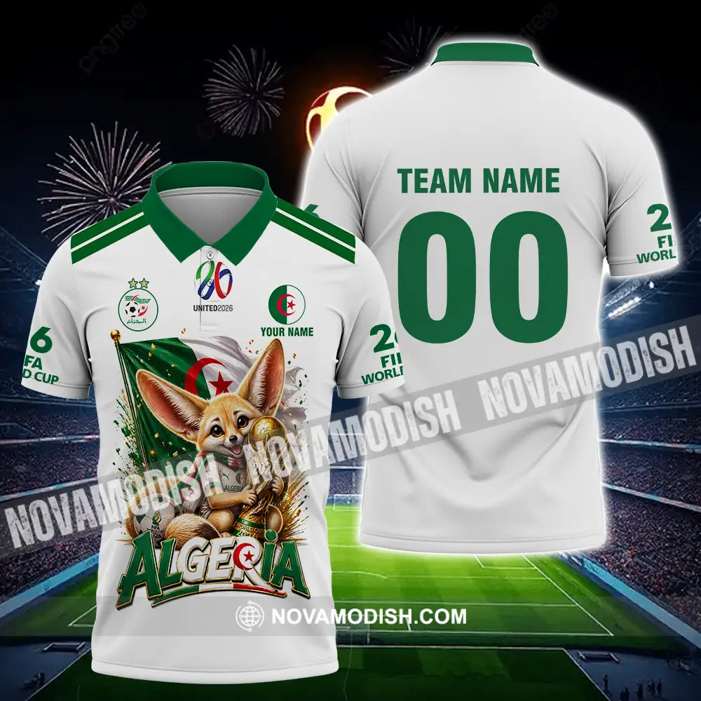 Unisex Shirt - Custom Algeria World Cup 2026 3D Shirt - Polo Shirt / S - T-shirt