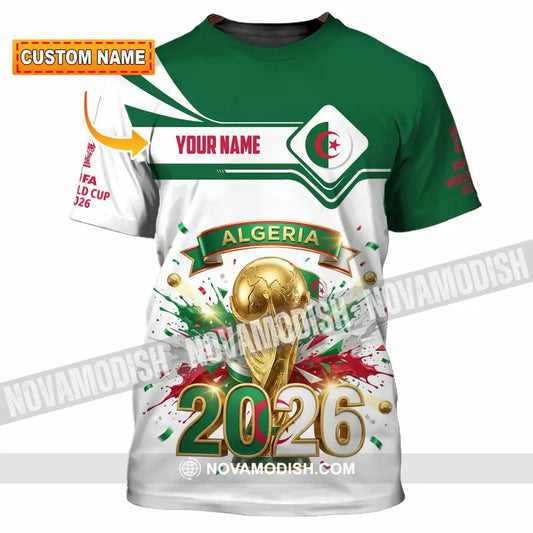 Unisex Shirt - Custom Algeria World Cup 2026 3D Shirt - T-shirt