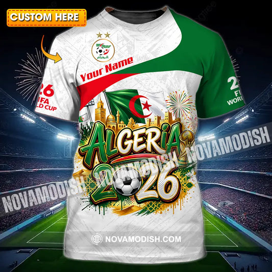 Unisex Shirt - Custom Algeria World Cup 2026 3D Shirt - T-shirt