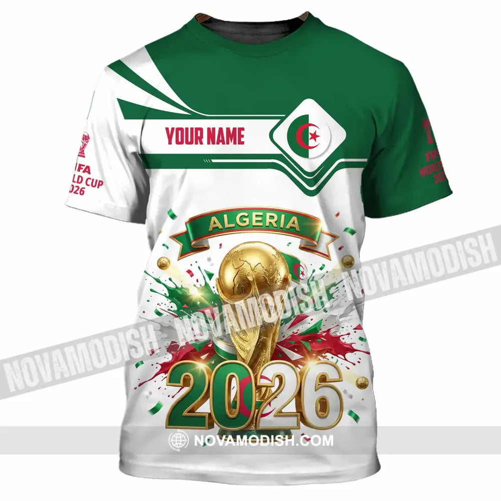 Unisex Shirt - Custom Algeria World Cup 2026 3D Shirt - T-Shirt / S - T-shirt