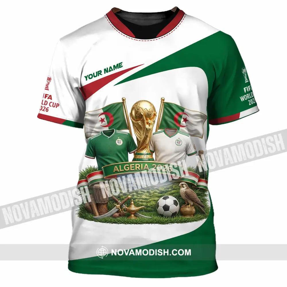 Unisex Shirt - Custom Algeria World Cup 2026 3D Shirt - T-Shirt / S - T-shirt