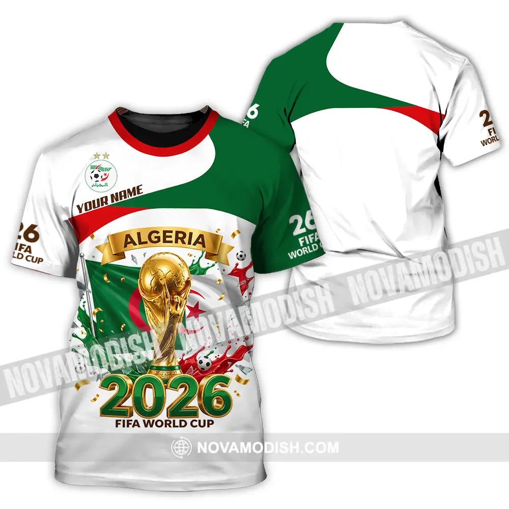 Unisex Shirt - Custom Algeria World Cup 2026 3D Shirt - T-Shirt / S - T-shirt