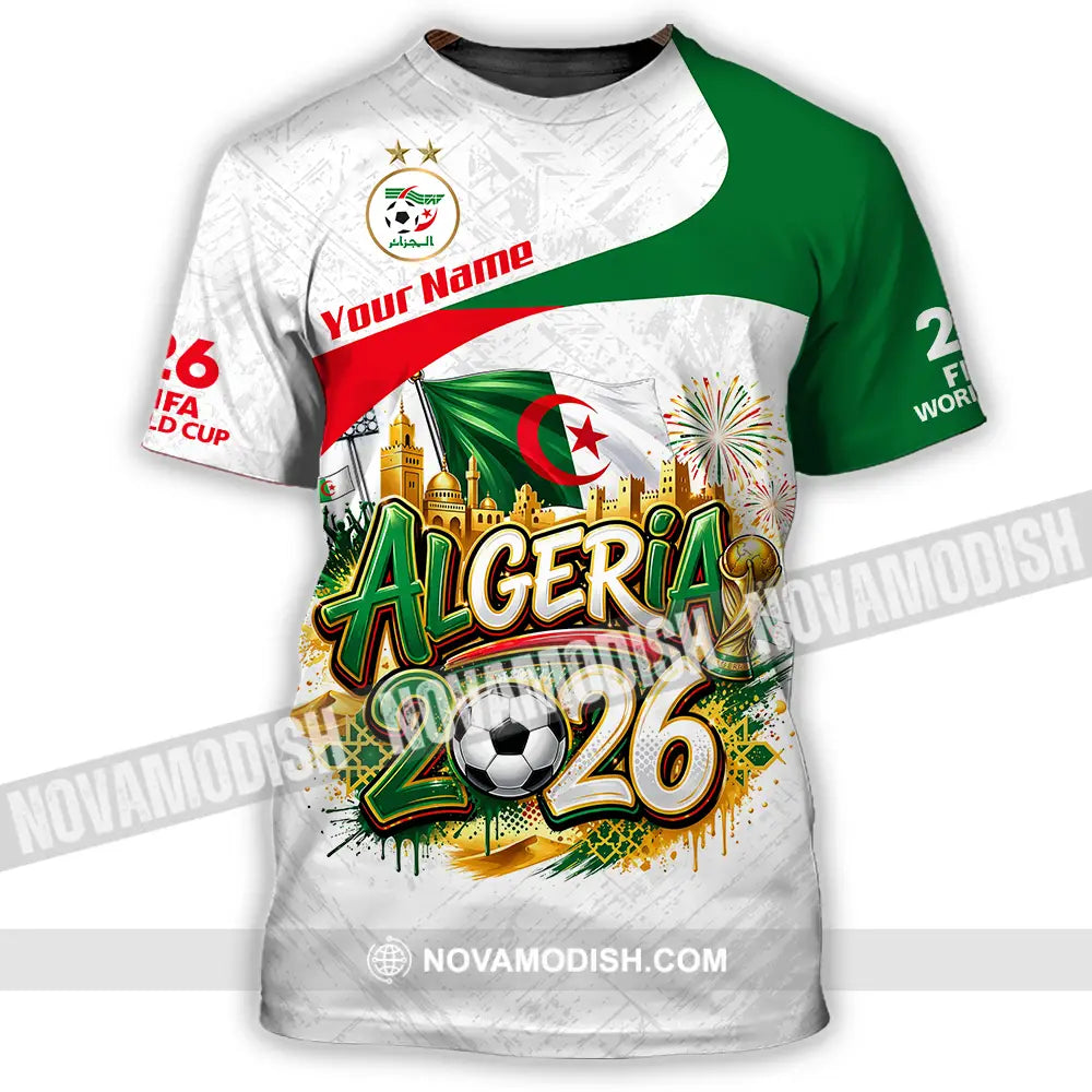 Unisex Shirt - Custom Algeria World Cup 2026 3D Shirt - T-Shirt / S - T-shirt