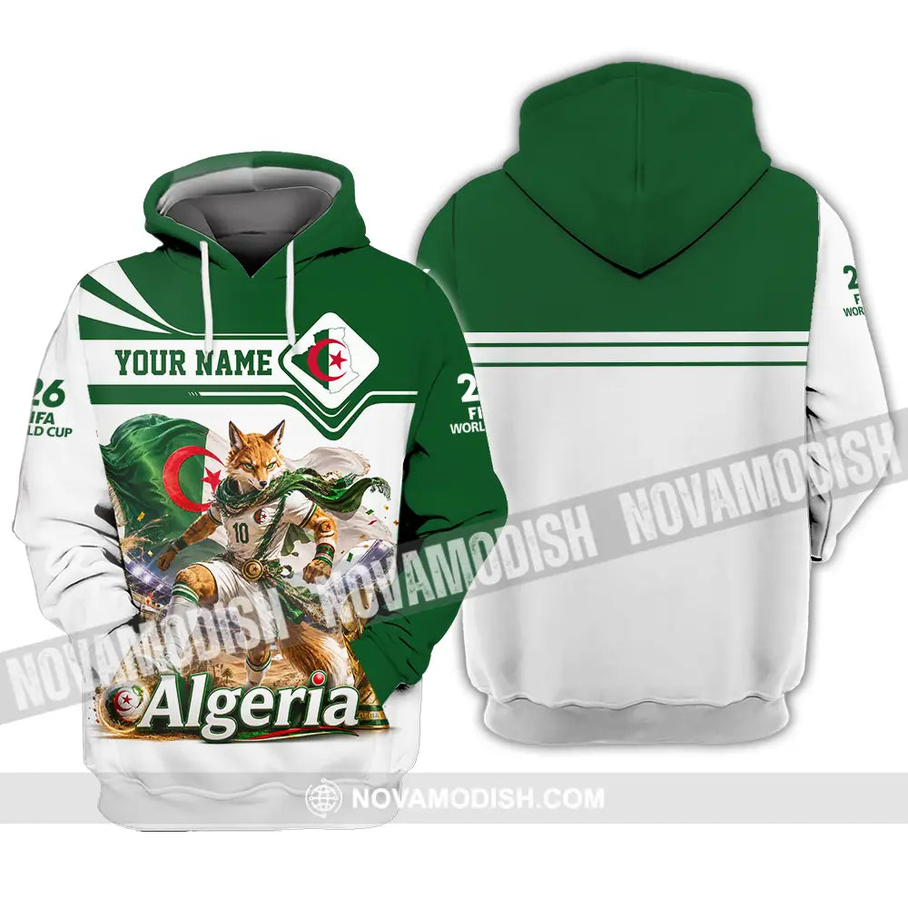 Unisex Shirt - Custom Algeria World Cup 2026 Shirt - Hoodie / S - T-shirt