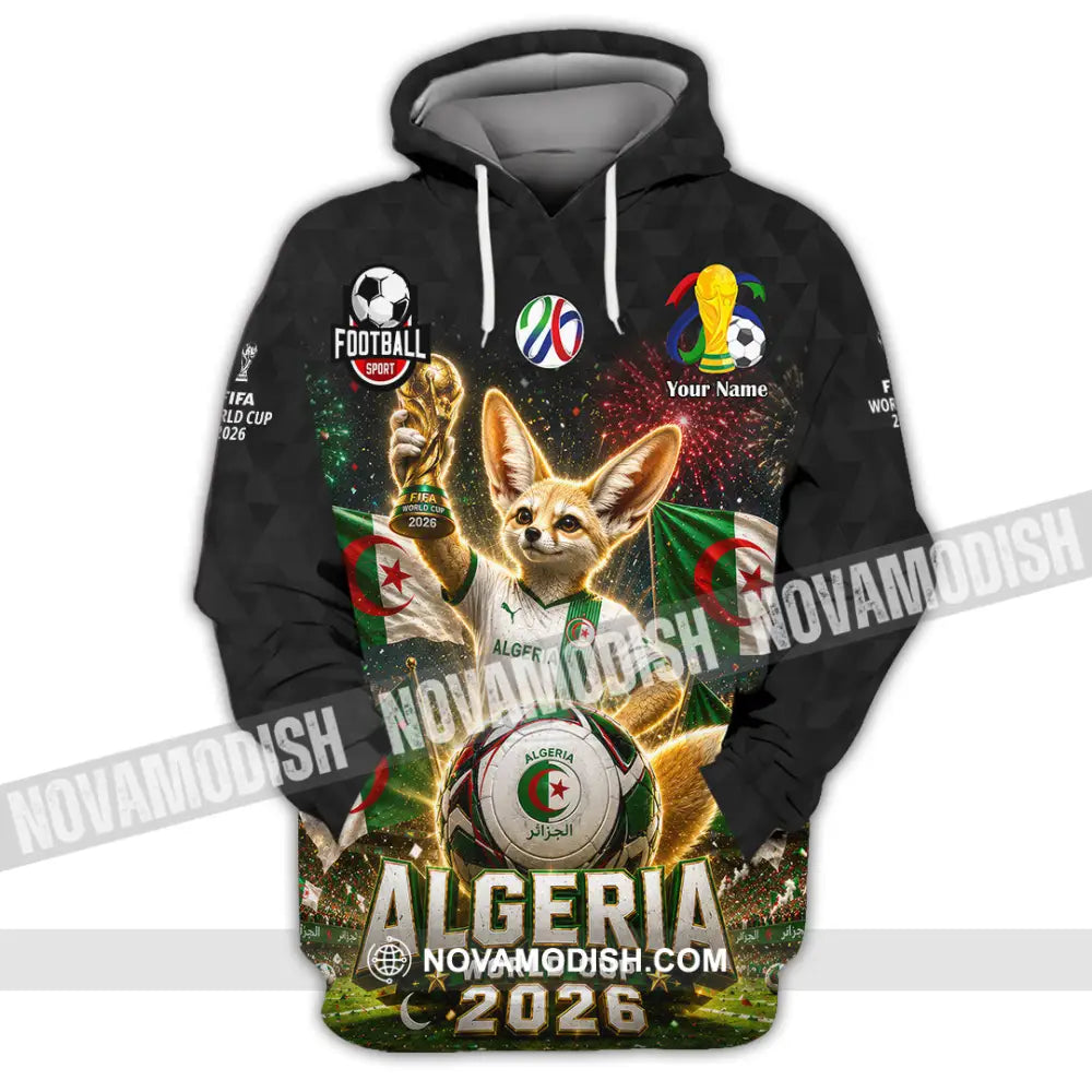 Unisex Shirt - Custom Algeria World Cup 2026 Shirt - Hoodie / S - T-shirt