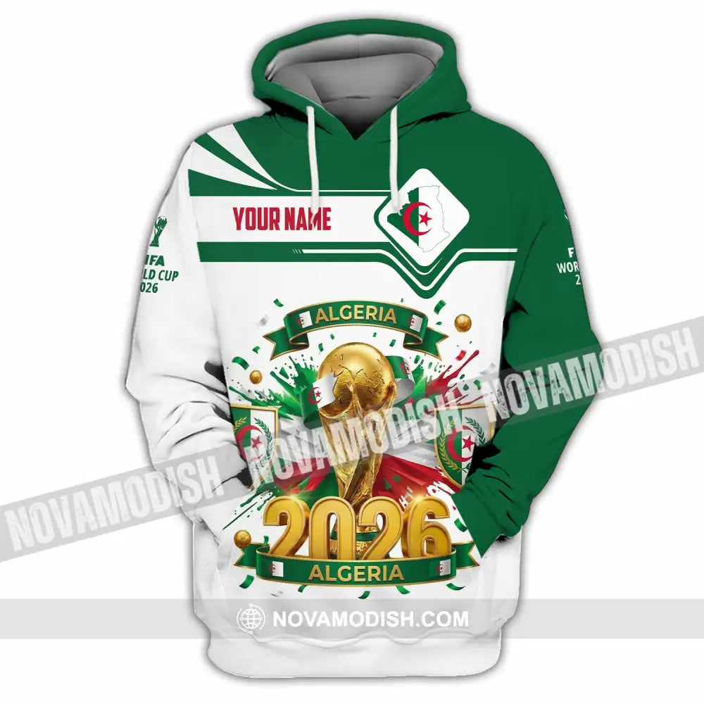 Unisex Shirt - Custom Algeria World Cup 2026 Shirt - Hoodie / S - T-shirt