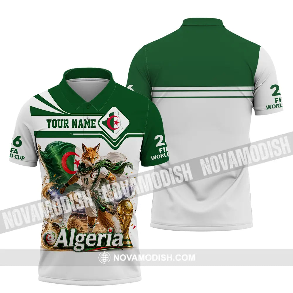 Unisex Shirt - Custom Algeria World Cup 2026 Shirt - Polo Shirt / S - T-shirt