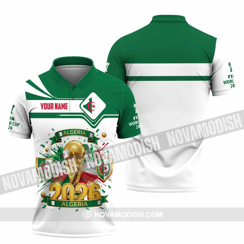 Unisex Shirt - Custom Algeria World Cup 2026 Shirt - Polo Shirt / S - T-shirt