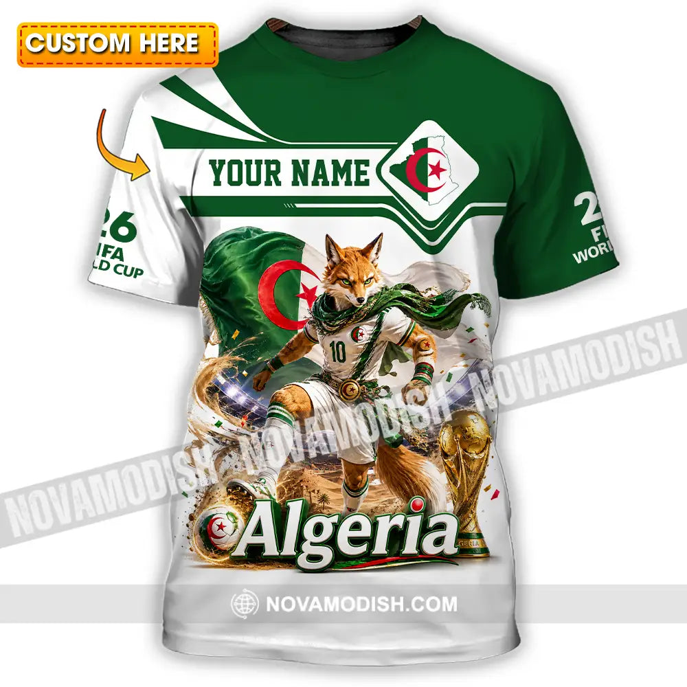 Unisex Shirt - Custom Algeria World Cup 2026 Shirt - T-shirt